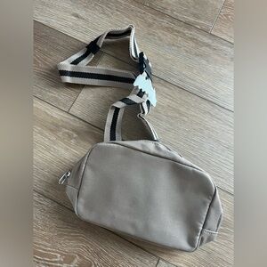 Brand New Tan and black crossbody fanny pack bag purse